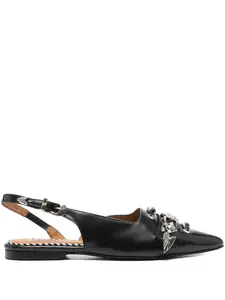 Мюли с открытой пяткой и пряжкой Toga Pulla, черный