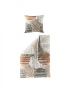 Постельное белье Norfolk песочного цвета Traumschlaf, 155 x 220 + 80 x 80 см