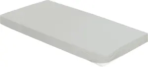 Простыня BIERBAUM "Джерси" из хлопка с эластаном для матрасов высотой до 30 см, простыня 90-100х200-220 см, 1 шт., цвет silberfarben