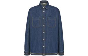 Рубашка мужская синяя Dior, синий