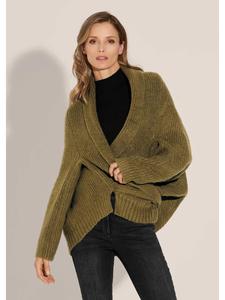 MADELEINE Вязаное пальто цвета фанго/меланж