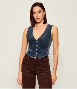 Джинсовый жилет Адель slim fit Guess Jeans, темно-синий