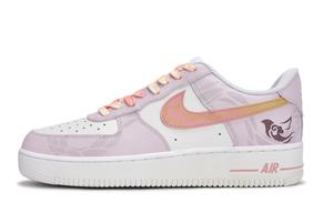 Nike Кроссовки для скейтбординга Air Force 1, унисекс, низкие, оранжево-розовые