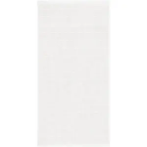 Полотенце Via, размер 50/100 см однотонное, в полоску Kleine Wolke, Schneeweiß