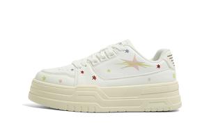 Высокие, дышащие, противоскользящие низкие скейтерские кроссовки женские белые HUANQIU