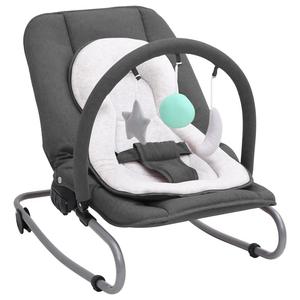 VidaXL Baby Rocker Антрацитовая сталь