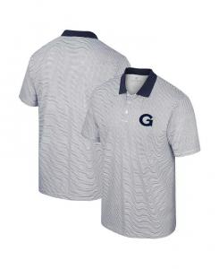 Мужская белая рубашка-поло Georgetown Hoyas Print Stripe Colosseum