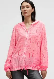 Langarm mit kapuze и блузка на пуговицах с принтом по всей поверхности Soccx, Neon Rose