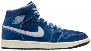 Женские кроссовки Air Jordan 1 Mid, синий