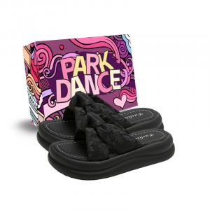 Женские сандалии с резиновой подошвой и противоскользящим покрытием PARK DANCE, Black+Box