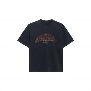 Мужская футболка Offshore оверсайз gray Balenciaga, серый