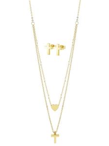 Adeliás Женское колье с подвеской - из нержавеющей стали с золотым покрытием