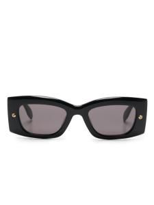 Alexander McQueen Eyewear солнцезащитные очки Bold с логотипом, черный