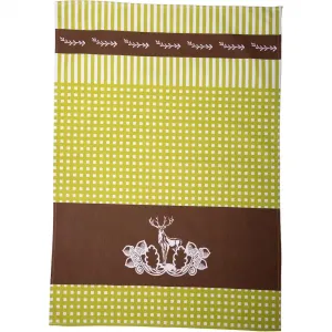 Полотенце для посуды stuco Ледерхозе Stuco, зеленый/коричневый/белый