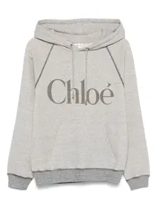 Худи с логотипом CHLOÉ, серый