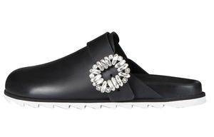 Roger Vivier Slidy Viv' закрытые тапочки женские black