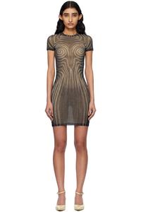 Мини-платье 'short spirale' Jean Paul Gaultier, черный