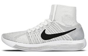 Кроссовки мужские LunarEpic High-top белые/серые Nike