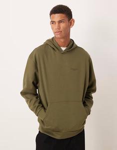 Толстовка с принтом цвета хаки Asos Design