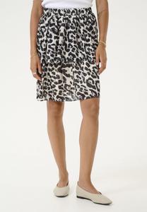 Юбка Kaffe KASEPIA, Black White Leopard/Black