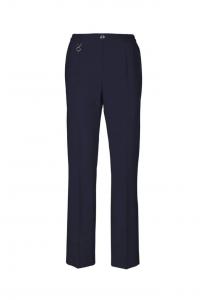 Короткий размер: брюки-стринги из натуральной шерсти Trevira Martha Goldner, синий