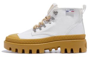 Pampa PampaMtHi Износостойкие Высокие Кроссовки из Холста Унисекс Белый Оранжевый Желтый Palladium, Яркий Белый/Оранжевый Желтый