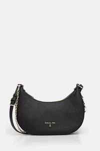 Кожаная сумка Patrizia Pepe, черный