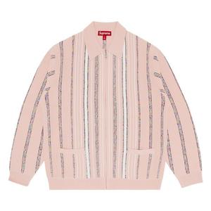 Кардиган Supreme Speckle Stripe Zip Up Cardigan Pink, розовый