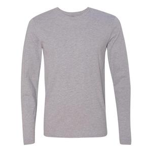 Хлопковая футболка унисекс с длинными рукавами Next Level, цвет Heather Grey