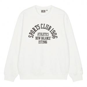 Свитер New Balance Sport Club Pullover 'White Black', белый