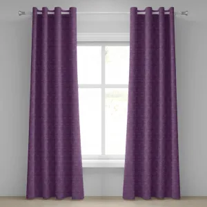 Штора на люверсах ABAKUHAUS цвета баклажана, великолепные цветы правильной формы на фиолетовом фоне - дамасский цветочный декор, декоративные двухпанельные шторы, 280 см x 245 см, фиолетовый Abakuhaus