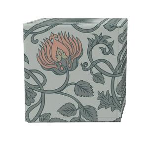 Набор салфеток из 4 шт., 100 % хлопок, 20x20 дюймов, цветочный 65