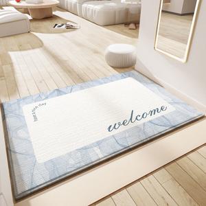 Dajiang Ковер 50х80 см для прихожей, клетчатый, с эффектом скребка для удаления песка