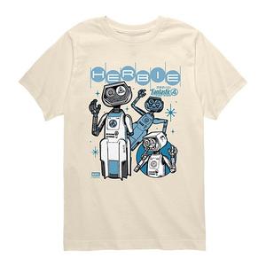 Футболка с принтом Herbie из фильма «Фантастическая четверка: Первые шаги» для мальчиков 8-20 Marvel, Cream