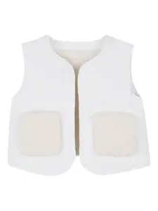 Жилет из искусственного меха Chloé Kids, белый