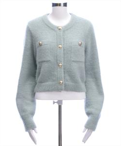 Вязаный кардиган из кошачьей шерсти