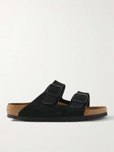 Замшевые сандалии Аризона BIRKENSTOCK, черный