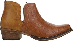 Женские повседневные ботинки ROPER Ava с открытым носком, низкий каблук 1-2 дюйма - коричневые