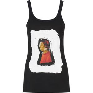 Топ с принтом MARNI, черный