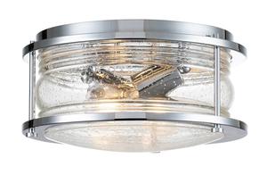 Светодиодный потолочный светильник MeineWunschleuchte Bad, Chrom Ø30,5 см, серебро - прозрачный