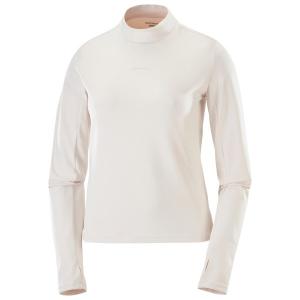 Женская футболка shkout bliss l/s - беговая рубашка Salomon, белый