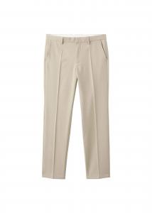 MANGO MAN Брюки Regular с защипами 'Rock' в бежевом цвете