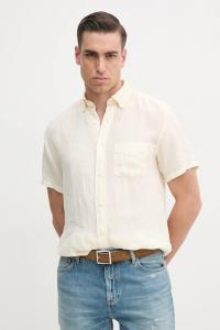 Льняная рубашка Gant, бежевый