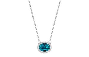 Swarovski Кристи Овал Кулон для женщин в синем цвете