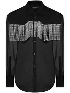 Рубашка с бахромой DSQUARED2, черный