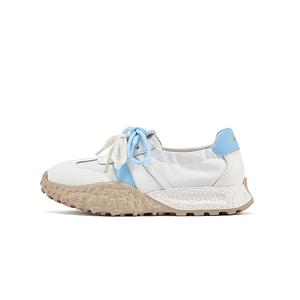 DAPHNE Женские противоскользящие износостойкие низкие кеды бежево-серебристые, цвет Beige Silver