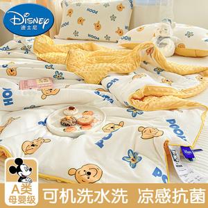Disney Одеяло 115x150 см, лицевая сторона — хлопковый трикотаж, изнаночная — охлаждающая соевая ткань, дизайн Winnie The Pooh
