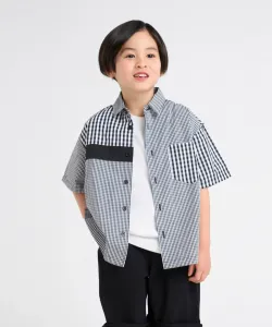 Рубашка в клетку с короткими рукавами Comme Ca Ism, цвет Black