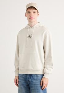 Худи Calvin Klein Jeans MICRO MONOLOGO, Chalk/Off-White