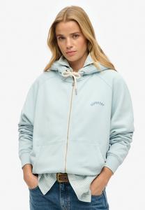 Толстовка на молнии Superdry, светло-голубой